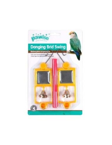 JUGUETE PARA PAJAROS -PAWISE- HAMACA CON CAMPANA REF.: 49566