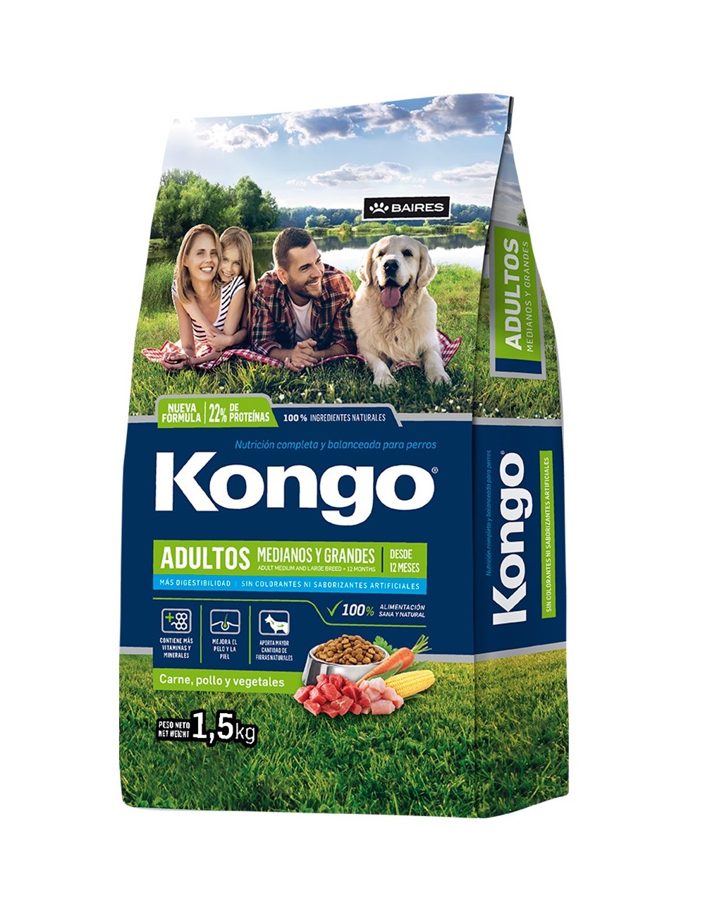 KONGO ADULTO MEDIANOS Y GRANDES X 1,5 KG