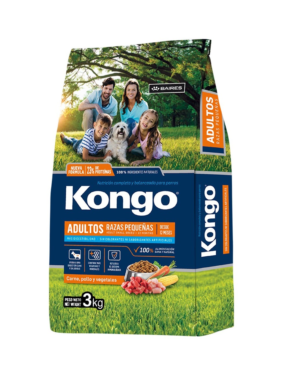 KONGO ADULTO RAZAS PEQUEÑAS X 3 KG