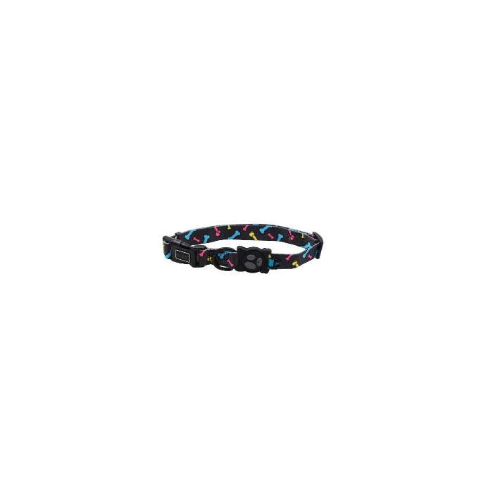 COLLAR DE NYLON DOCO -ESTAMPADO HUESO- L REF DCL002