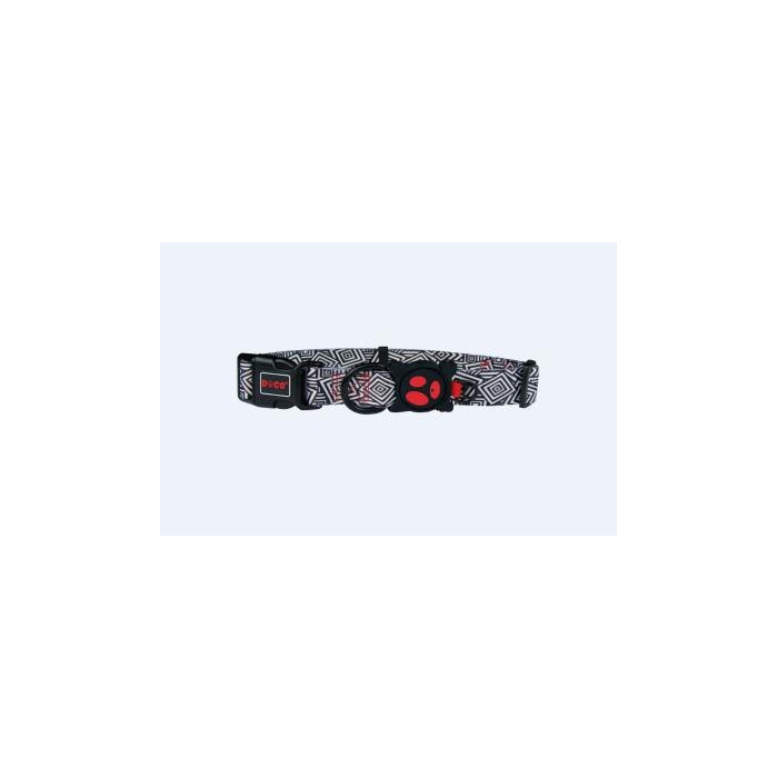 COLLAR DE NYLON DOCO -ESTAMPADO NEGROBLANCO- L REF DCL002