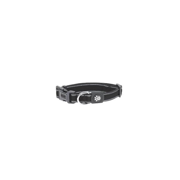 COLLAR DE NYLON DOCO REFLECTIVA -NEGRO- S REF DCA002