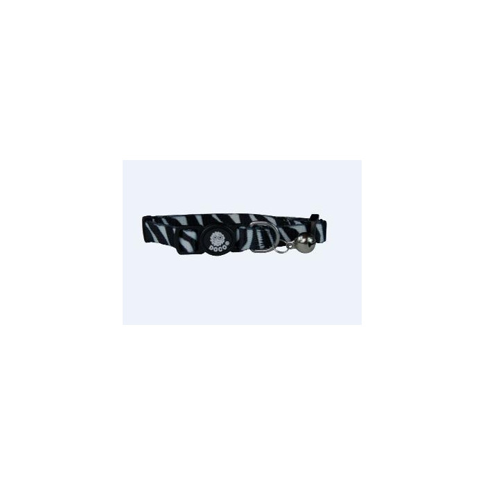 COLLAR DE NYLON P GATO DOCO -ESTAMPADO CEBRA- REF DCAT002
