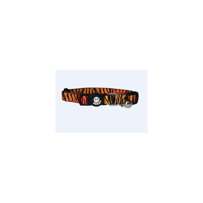 COLLAR DE NYLON P GATO DOCO -ESTAMPADO TIGRE- REF DCAT002