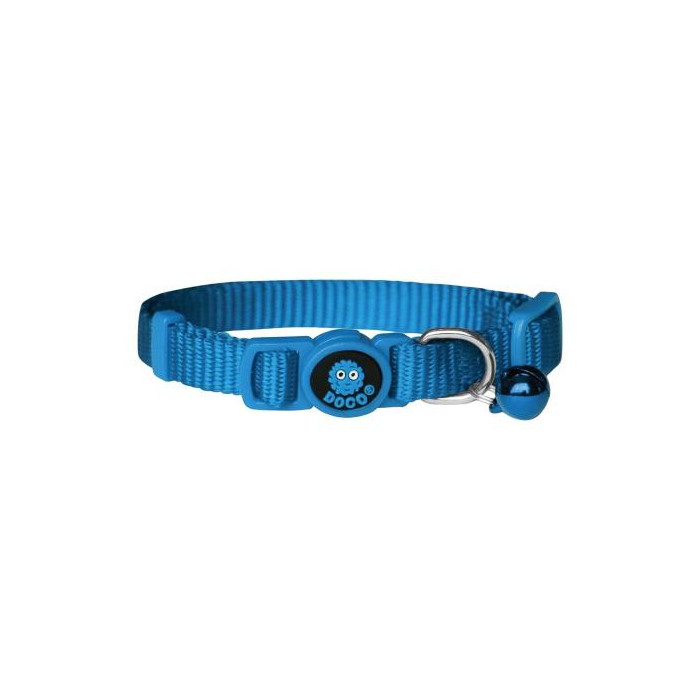 COLLAR DE NYLON P GATO DOCO -FURBALL CELESTE- REF DCAT001