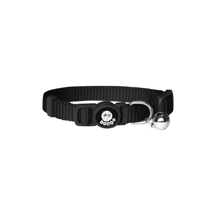COLLAR DE NYLON P GATO DOCO -FURBALL NEGRO- REF DCAT001