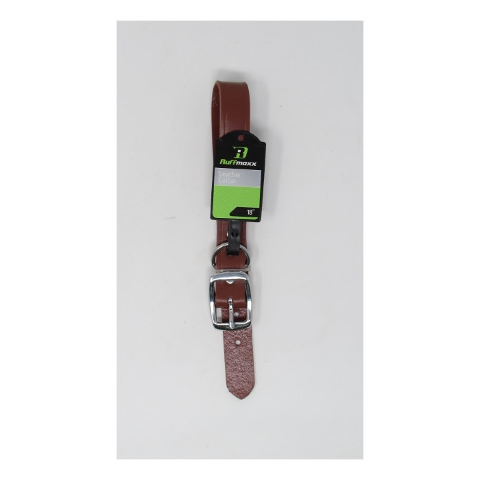 COLLAR PETMATE RUFFMAXX CUERO MARRON PEQUEÑO REF. 10829