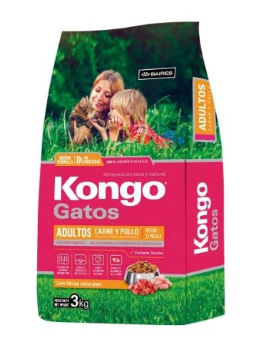 KONGO GATOS CARNE & POLLO X 1 KG