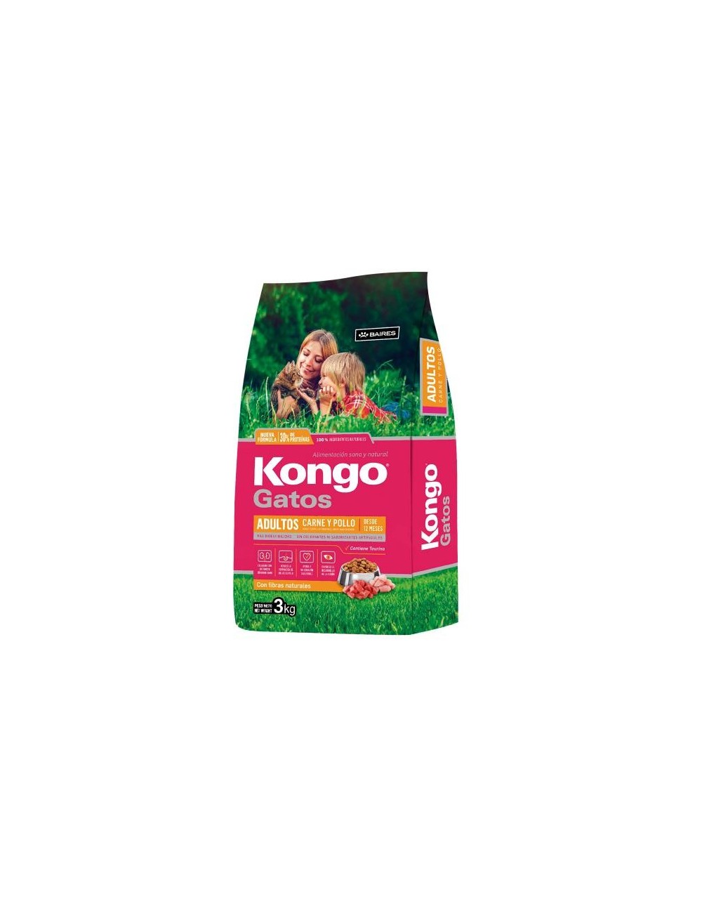 KONGO GATOS CARNE & POLLO X 1 KG