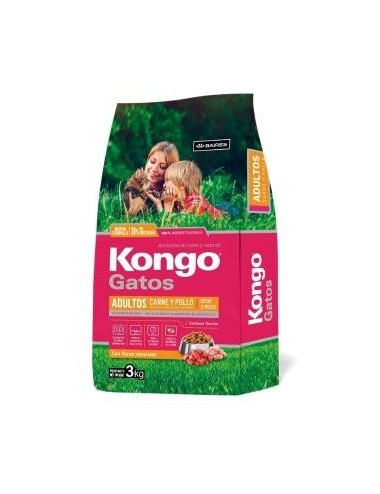 KONGO GATOS CARNE & POLLO X 3 KG