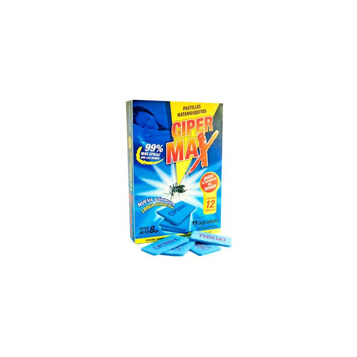 CIPERMAX PASTILLAS MATAMOSQUITOS X 12 UNIDADES