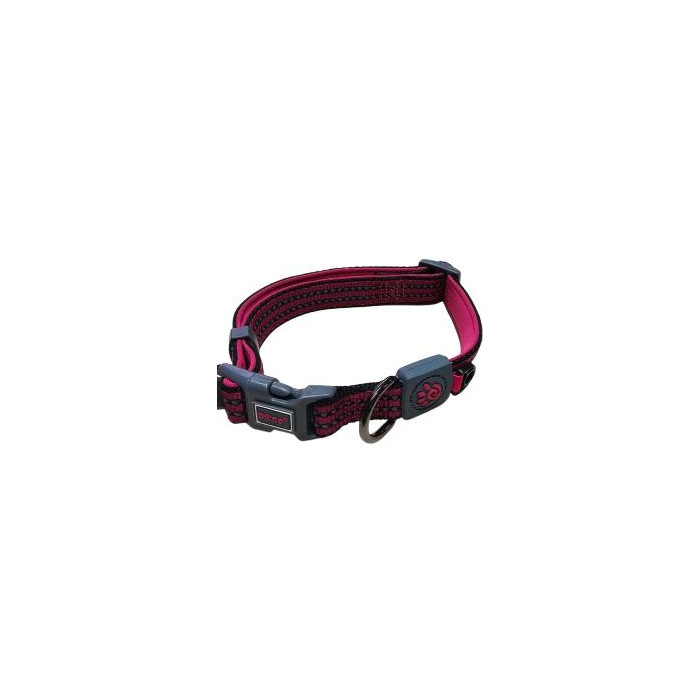 COLLAR DE NYLON DOCO VARIO REFLECTIVO -ROSADO- M REF DCV002