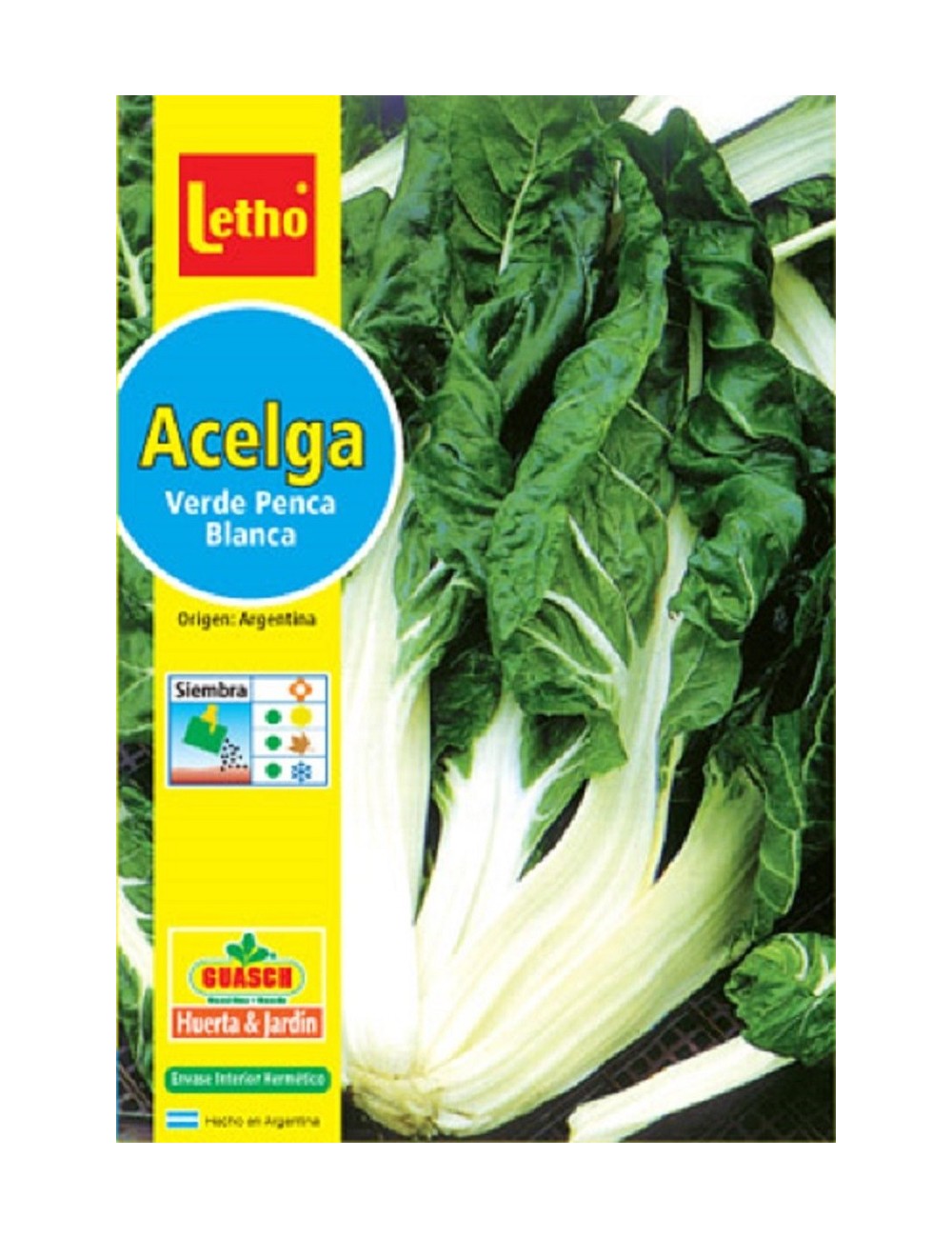 LETHO ACELGA VERDE PENCA BLANCA X 10 GRAMOS