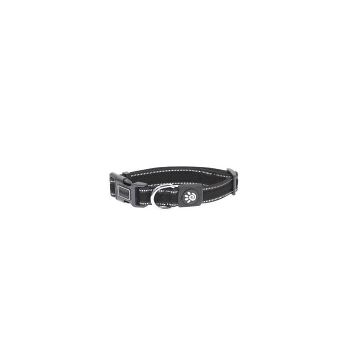 COLLAR DE NYLON DOCO REFLECTIVA -NEGRO- L REF DCA002