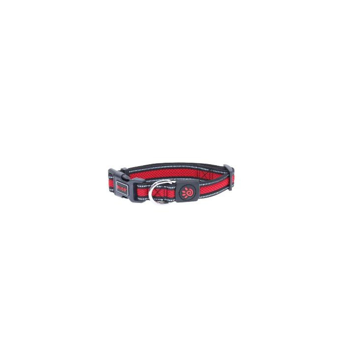 COLLAR DE NYLON DOCO REFLECTIVA -GRANATE- L REF DCA002