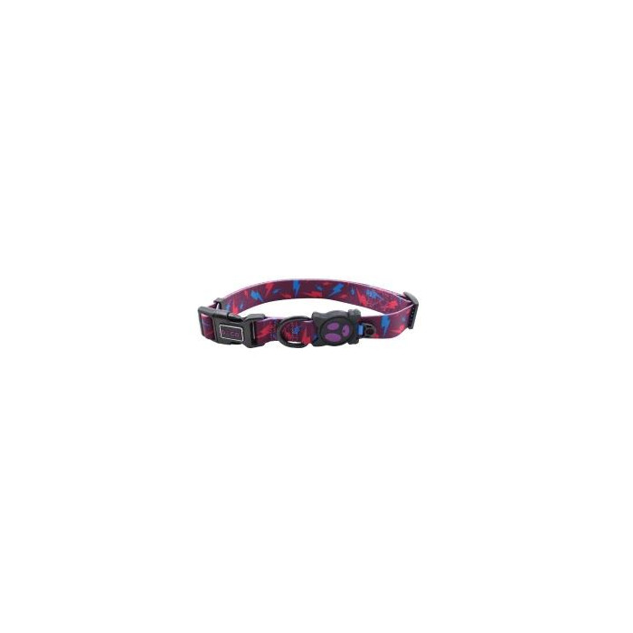 COLLAR DE NYLON DOCO -ESTAMPADO RAYO- L REF DCL002
