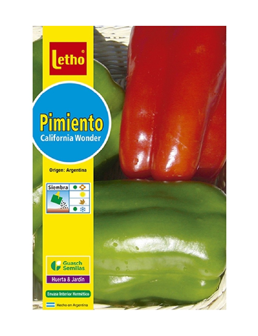 LETHO PIMIENTO CALIFORNIA WONDER X 1 GRAMO