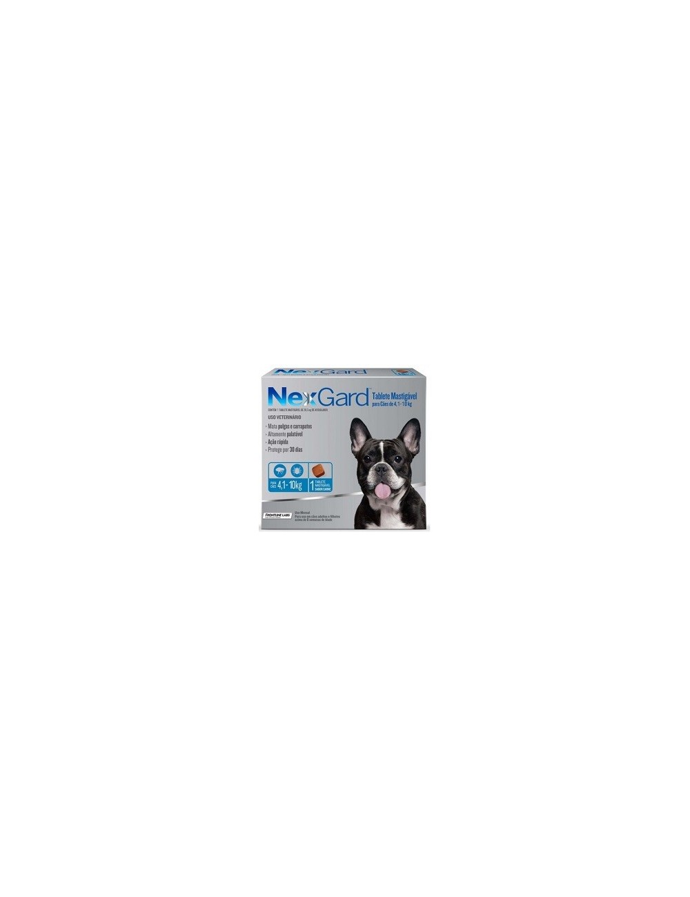 NEXGARD (04 A 10 KG.) TABLETAS CONTRA PULGAS Y GARRAPATAS P/ PERROS