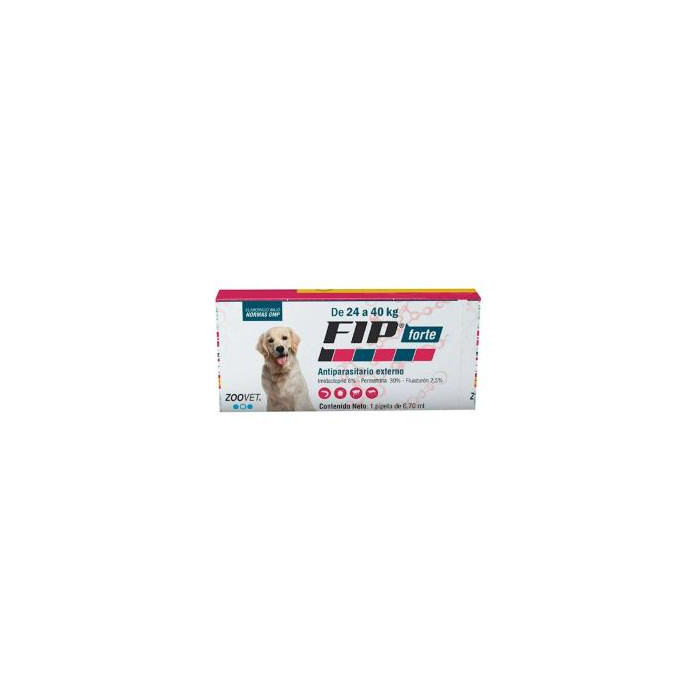 FIP FORTE PERROS DE 24 A 40 KILOS X 1 PIPETA (UNIDAD)
