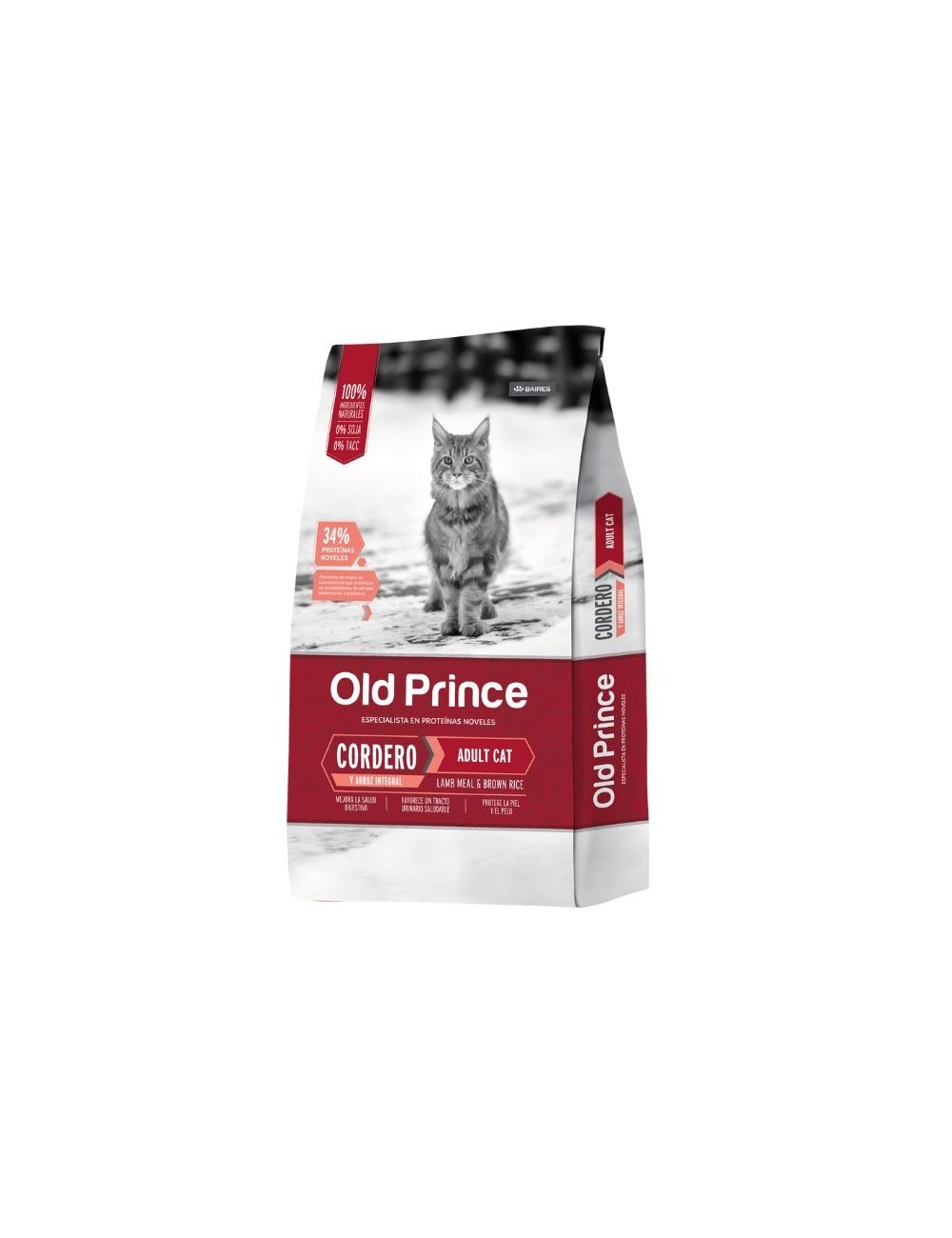 OLD PRINCE CORDERO Y ARROZ GATO ADULTO X 7.5KG.