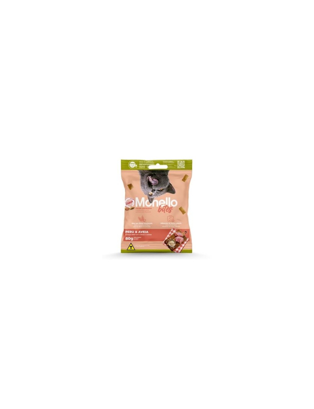 PATE MONELLO BITES GATO CASTRADO 80G