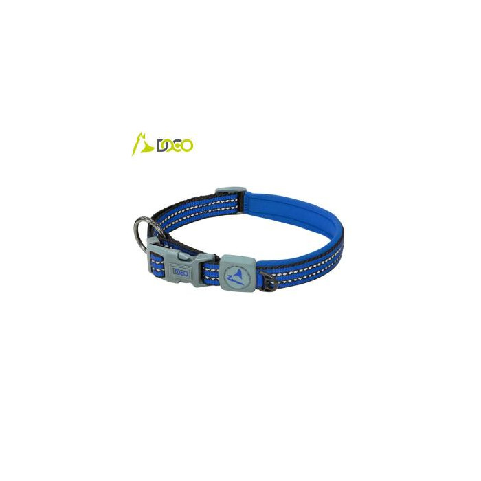 COLLAR DE NYLON DOCO VARIO REFLECTIVO -AZUL- L REF DCV002