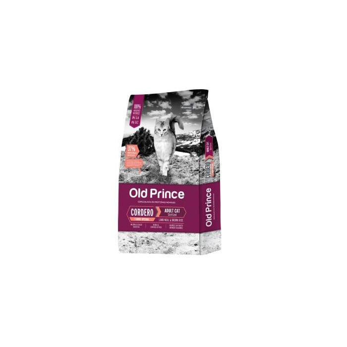 OLD PRINCE CORDERO Y ARROZ GATO ADULTO STERILIZED X 7.5KG.