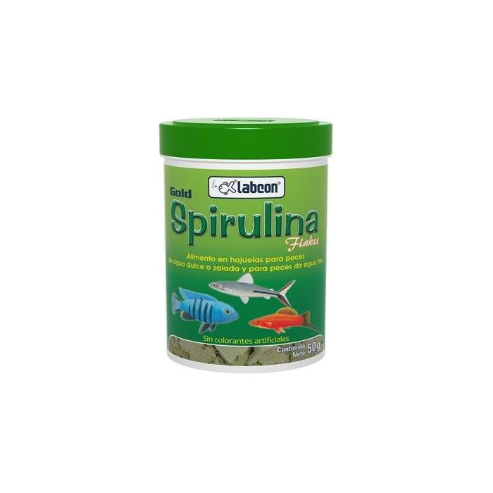 LABCON GOLD SPIRULINA FLAKES X 50 GRAMOS