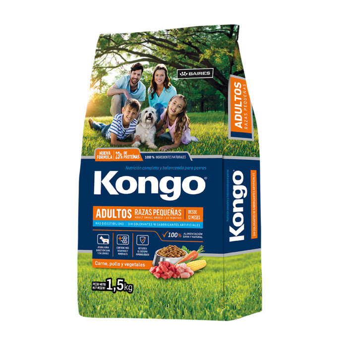 KONGO ADULTO RAZAS PEQUEÑAS X 15 KG