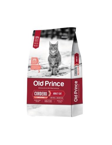 OLD PRINCE CORDERO Y ARROZ GATO ADULTO X 1 KG
