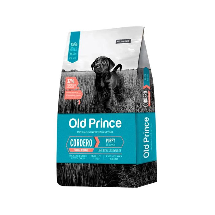 OLD PRINCE CORDERO Y ARROZ CACHORRO X 3KG.