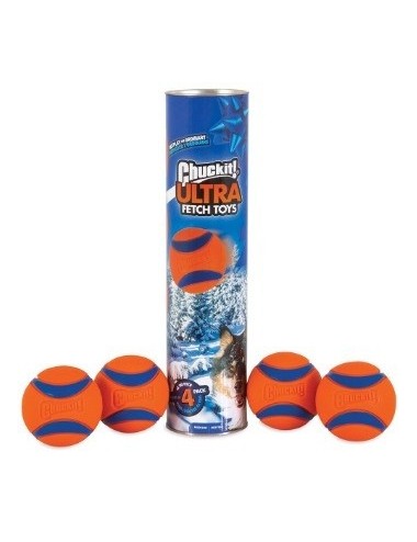 PELOTA PETMATE ULTRA BALL MEDIANO X 4 UNIDADES REF. 50931