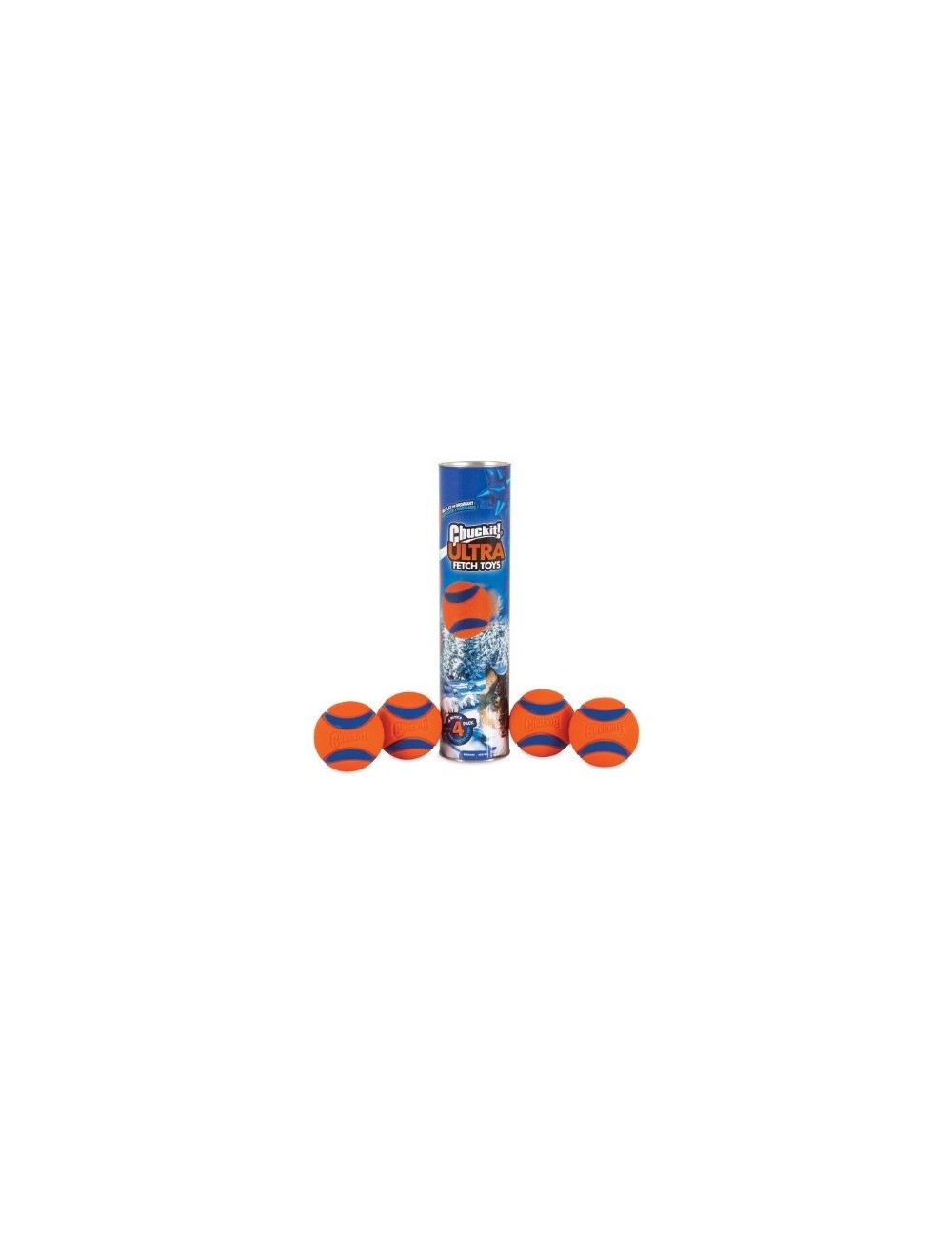 PELOTA PETMATE ULTRA BALL MEDIANO X 4 UNIDADES REF. 50931