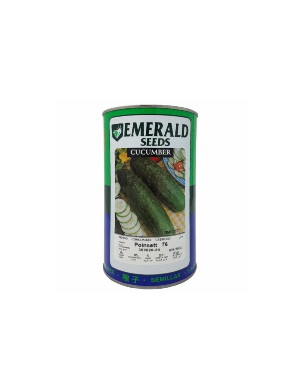 PEPINO POINSETT 76 -EMERALD- LATA X 500 GRAMOS