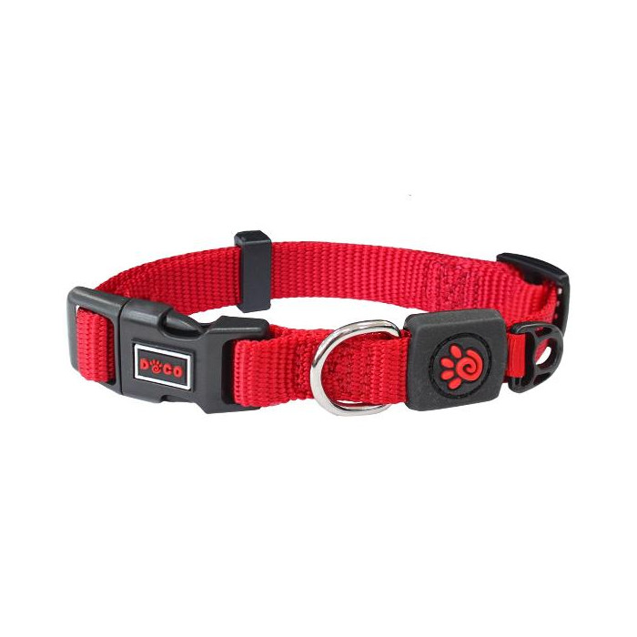 COLLAR DE NYLON DOCO SIGNATURE -ROJO- M REF DCSN002