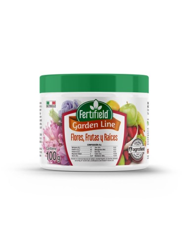 GARDEN LINE FLORES-FRUTAS Y RAICES - NUTRIGOLD (11-40-11) POTE X 100 GRAMOS