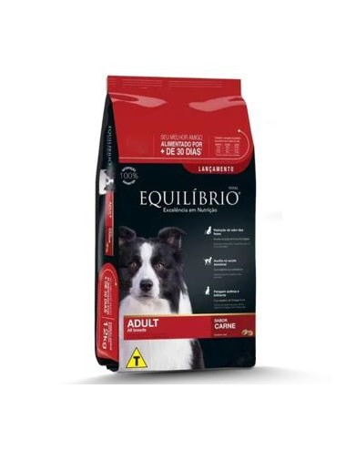 BALANCEADO EQUILIBRIO PERRO ADULTO TODAS LAS RAZAS CARNE 18KG (15KG +3KG)