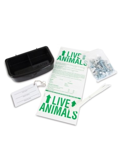 BEBEDERO PETMATE PARA CAJA TRANSPORTADORA NEGRO REF. 25017