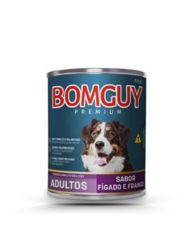 BOMGUY PREMIUM LATA PERRO ADULTO SABOR CARNE Y HIGADO 280 GRS.