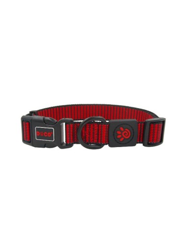 COLLAR DE NYLON DOCO PATTERN -ROJO- L REF DCS008