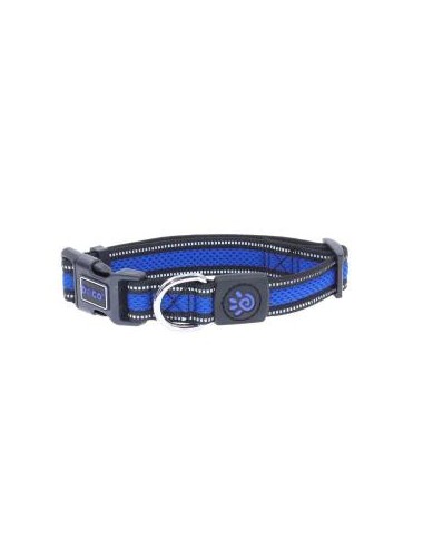 COLLAR DE NYLON DOCO REFLECTIVA -AZUL- L REF DCA002