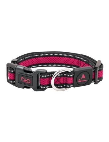 COLLAR DE NYLON DOCO REFLECTIVA -ROSADO- S REF DCA002