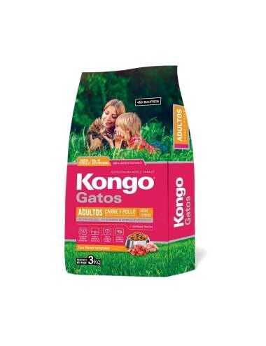 KONGO GATOS CARNE & POLLO X 3 KG
