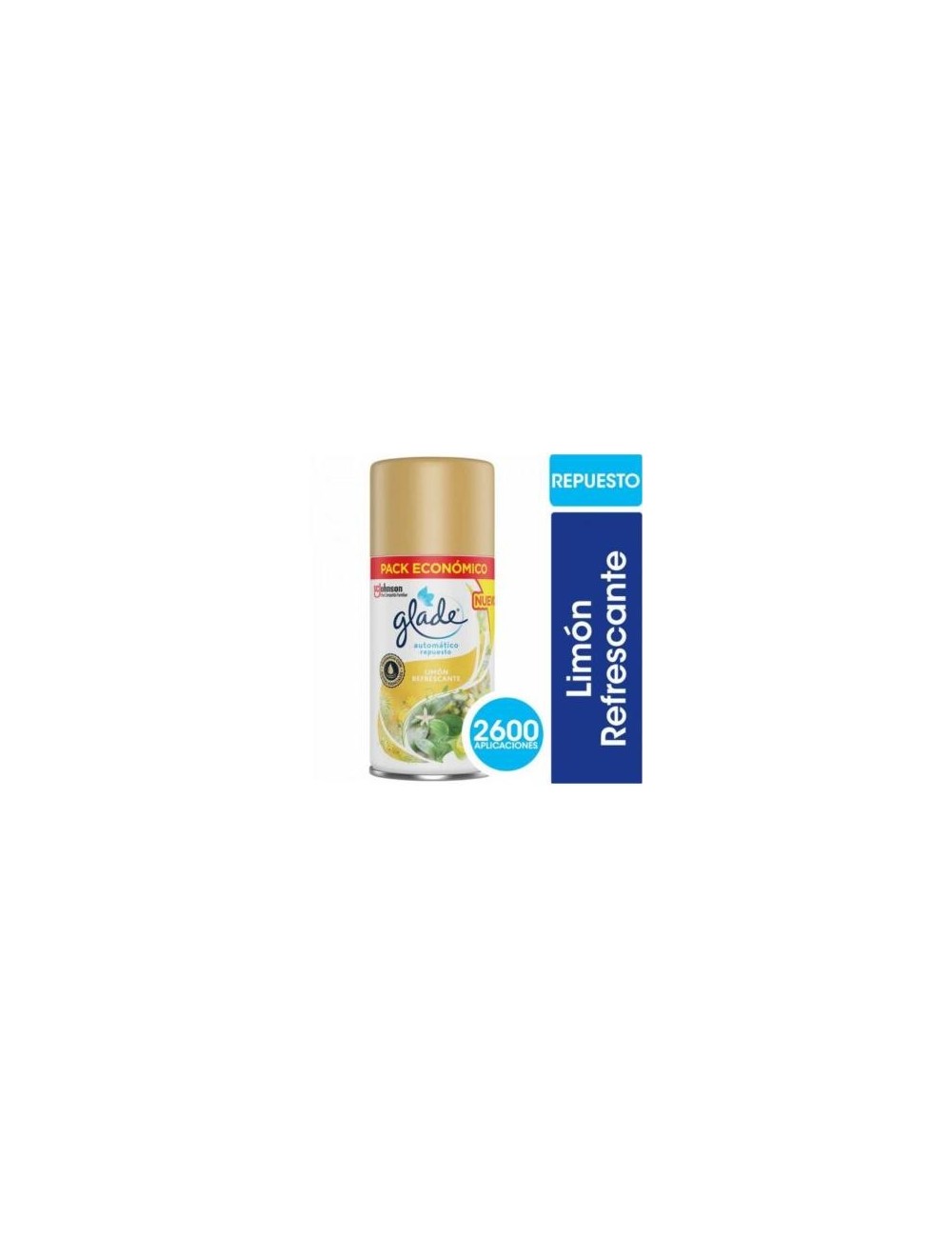 AROMATIZANTE GLADE AUTOMÁTICO REFILL LIMÓN 170ML