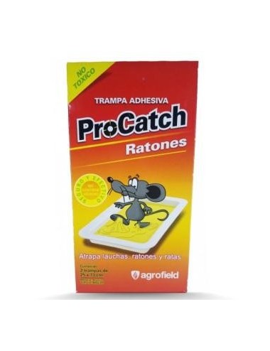 TRAMPA PARA RATAS -PROCATCH- R-106 PLASTICO X 2 UNID DE 25X13 CM
