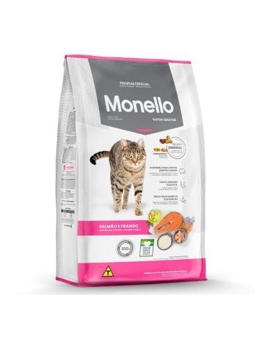 BALANCEADO MONELLO GATO ADULTO SALMON Y POLLO 1 KG
