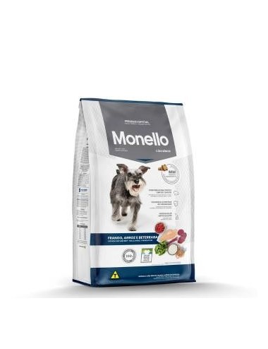 BALANCEADO MONELLO PERRO SENIOR POLLO, ARROZ Y REMOLACHA 15 KG