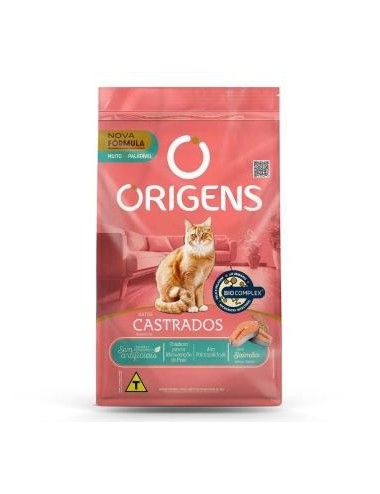BALANCEADO ORIGENS GATOS CASTRADOS SALMÓN 1KG