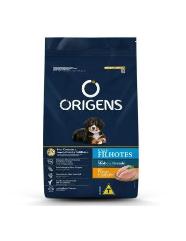BALANCEADO ORIGENS PERROS FILHOTES MEDIANOS X 3KG