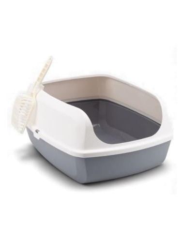 BANDEJA SANITARIA JCBPET CON PALITA GRANDE GRIS REF MSP-B05